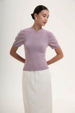 SHAINA CHEONGSAM KNIT TOP