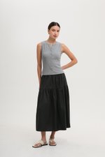 CLAIRE BUTTONDOWN RIBBED TANK TOP