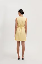 ROMY TIE BACK VEST LINEN DRESS