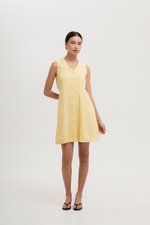 ROMY TIE BACK VEST LINEN DRESS