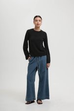 GRAZIA FLARE SLEEVED SWEATER TOP