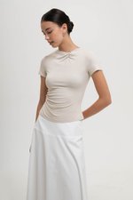 EMMELINE DOUBLE TWIST MODAL TOP