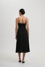KAYLIA CAMI POLKADOT LINEN DRESS