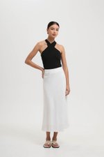 KELSY LINEN MIDI SKIRT