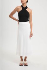 KELSY LINEN MIDI SKIRT