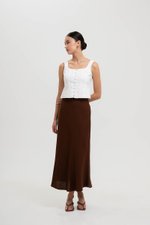 KELSY LINEN MIDI SKIRT