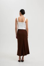 KELSY LINEN MIDI SKIRT