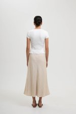 KELSY LINEN MIDI SKIRT