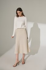 KELSY LINEN MIDI SKIRT