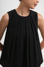 BECKY PLEATED LINEN TOP