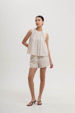 JAELYN ELASTICATED LINEN SHORTS