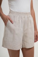 JAELYN ELASTICATED LINEN SHORTS