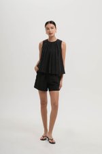 JAELYN ELASTICATED LINEN SHORTS