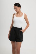 JAELYN ELASTICATED LINEN SHORTS