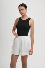 JAELYN ELASTICATED LINEN SHORTS
