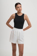 JAELYN ELASTICATED LINEN SHORTS