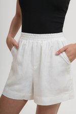JAELYN ELASTICATED LINEN SHORTS
