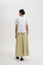 ESRA PIN TUCK FLUTTER SLEEVES TOP