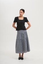 MEGHAN SHORT SLEEVE VEST LINEN TOP