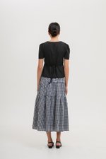 MEGHAN SHORT SLEEVE VEST LINEN TOP