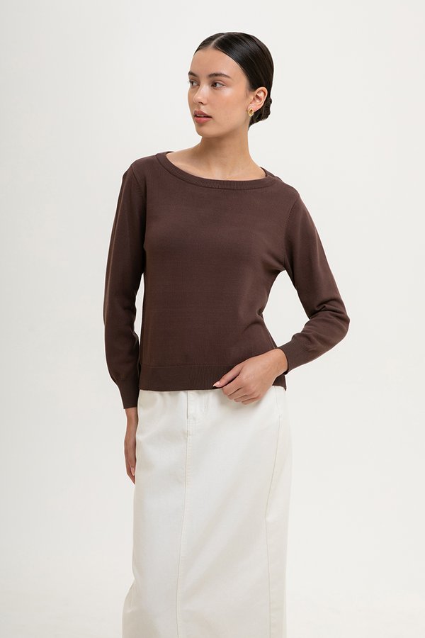 GAELLE KNIT SWEATER TOP