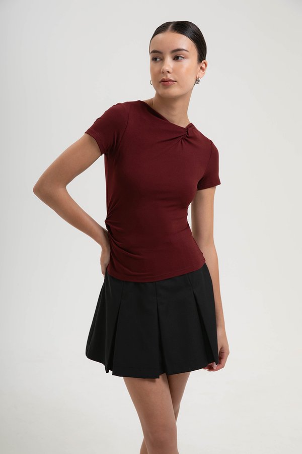 EMMELINE DOUBLE TWIST MODAL TOP