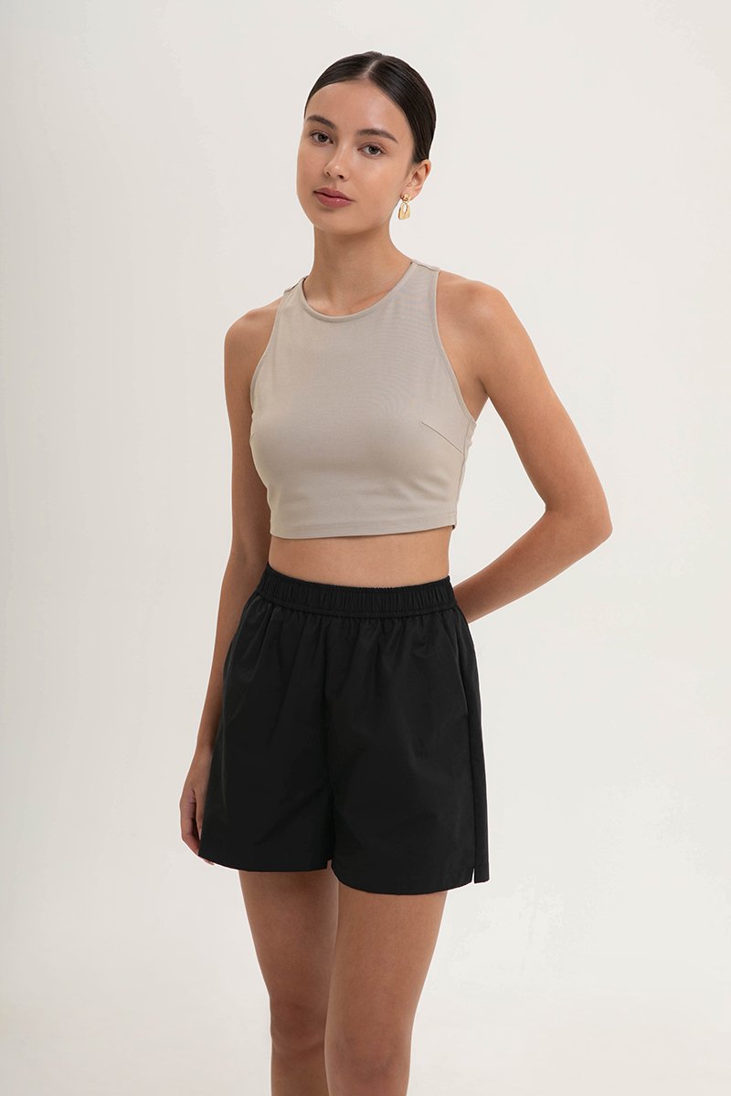 JAYDEN ELASTIC POPLIN SHORTS