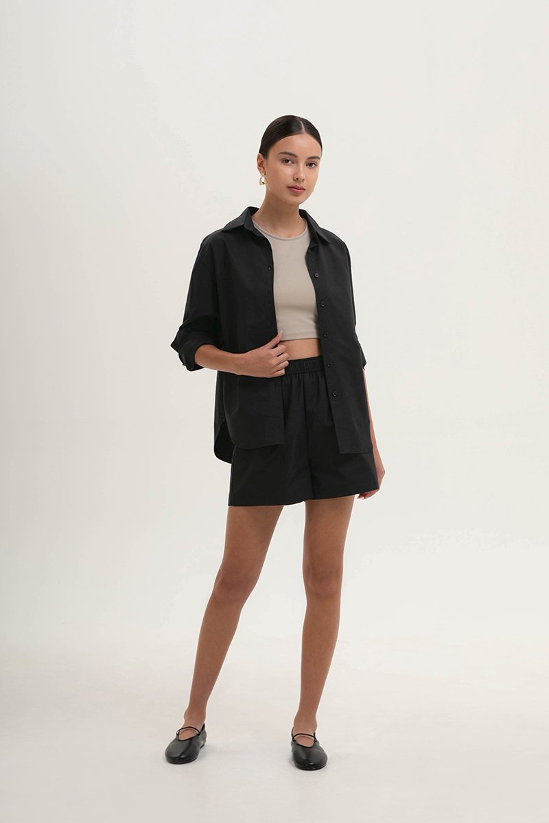 JAYDEN ELASTIC POPLIN SHORTS