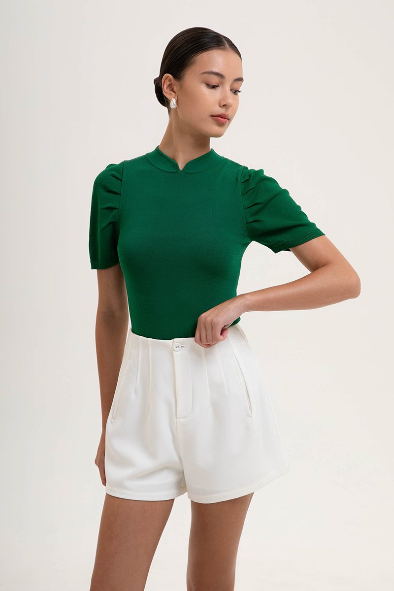 SHAINA CHEONGSAM KNIT TOP
