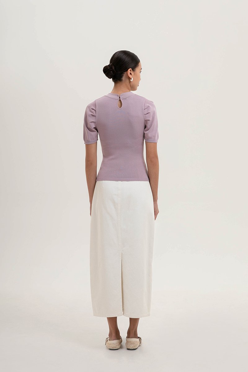 SHAINA CHEONGSAM KNIT TOP