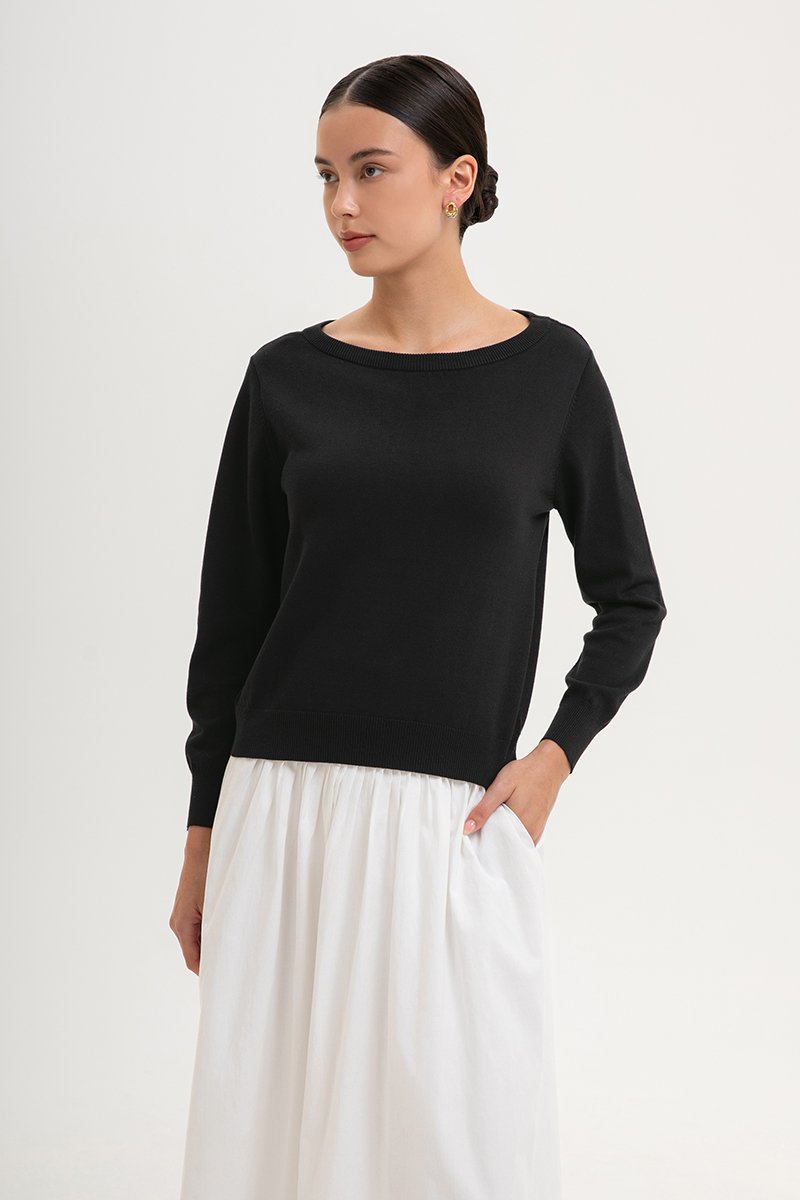 GAELLE KNIT SWEATER TOP