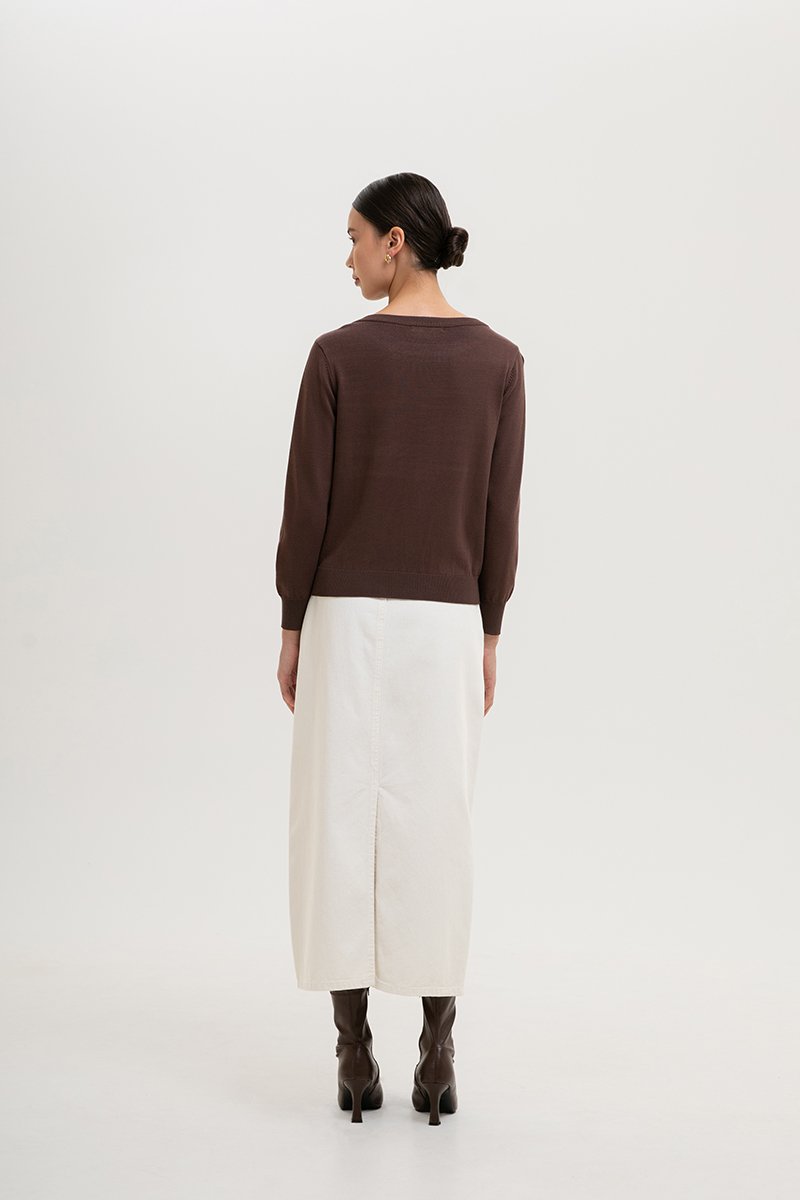 GAELLE KNIT SWEATER TOP