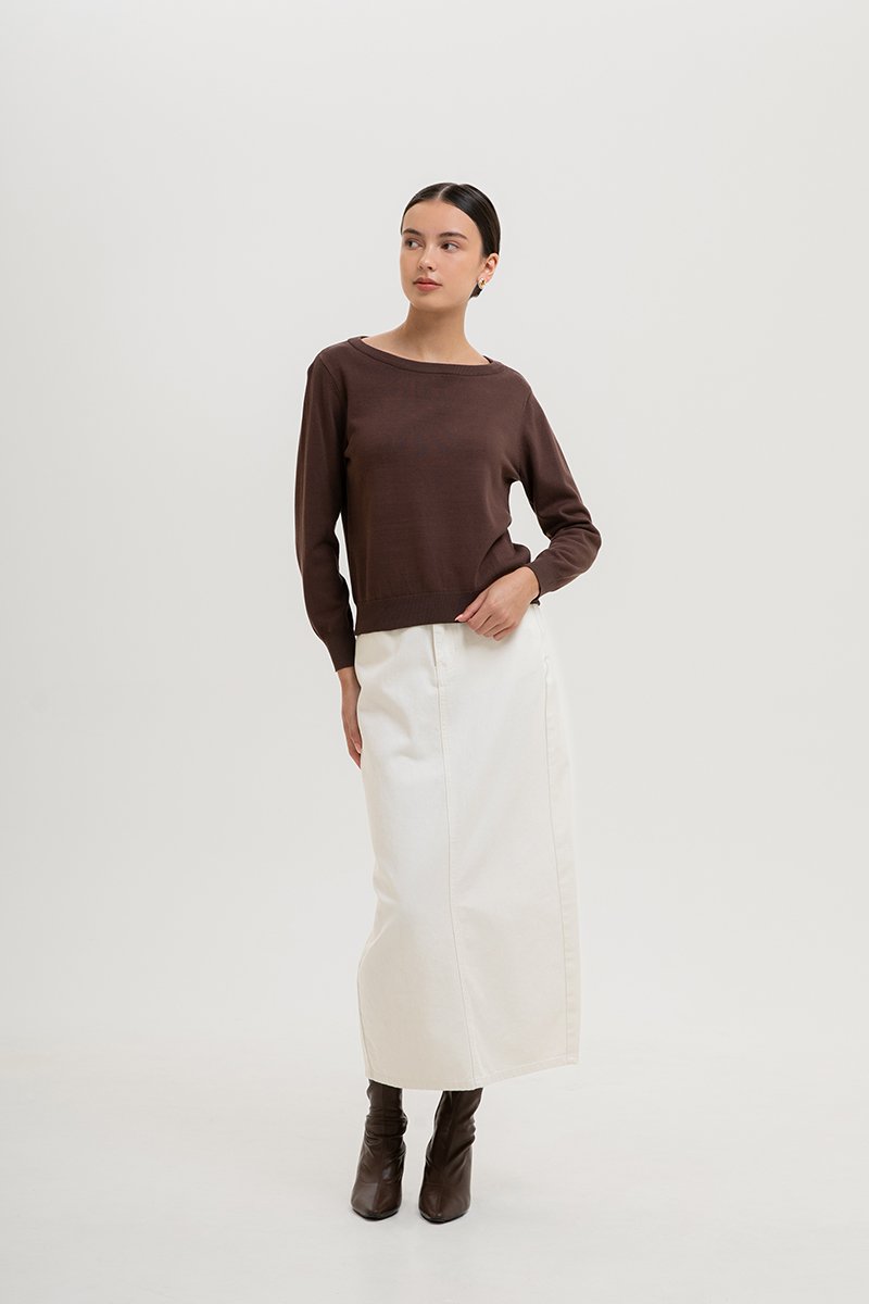 GAELLE KNIT SWEATER TOP