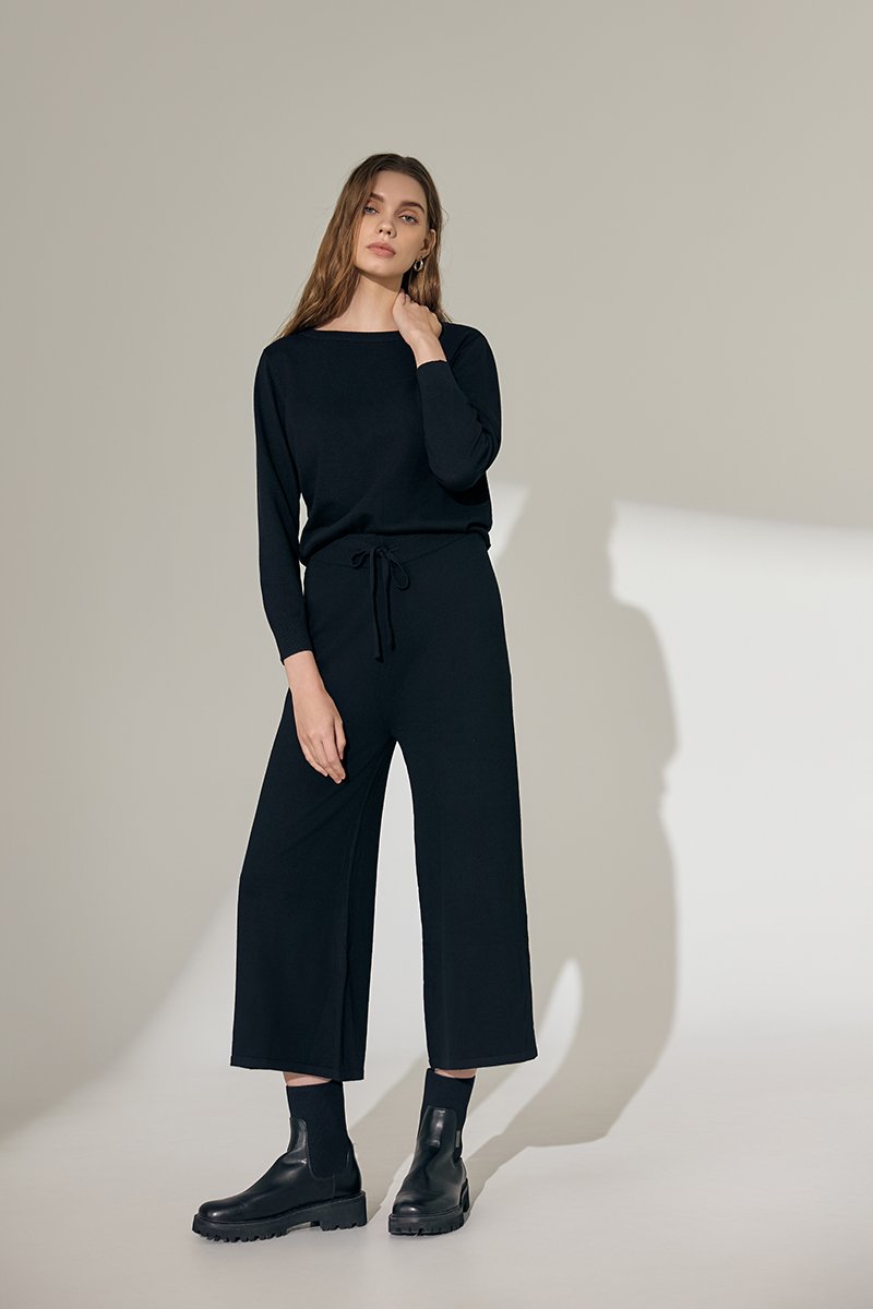 KYLER WIDE LEG KNIT PANTS