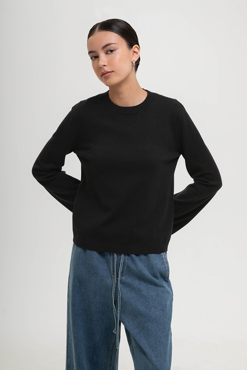 GRAZIA FLARE SLEEVED SWEATER TOP