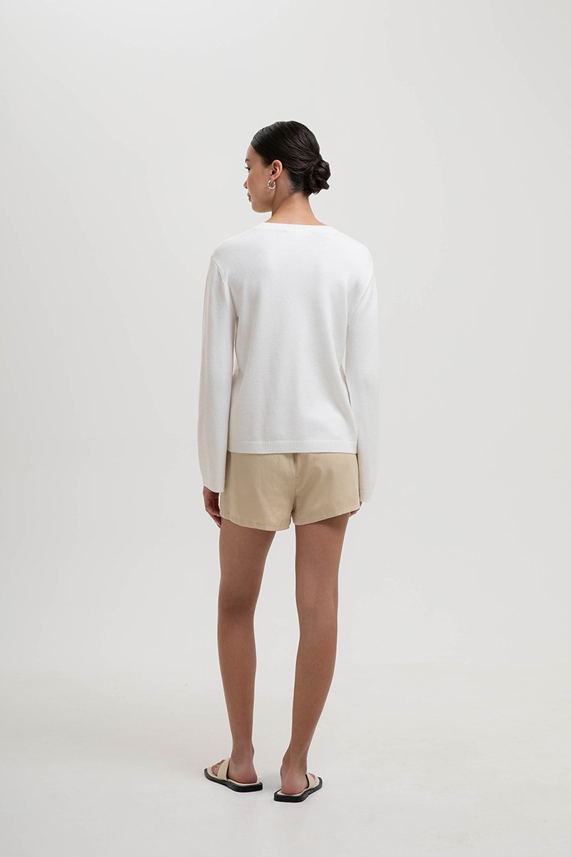 GRAZIA FLARE SLEEVED SWEATER TOP