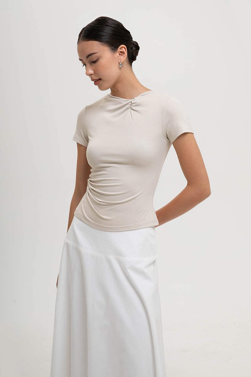 EMMELINE DOUBLE TWIST MODAL TOP