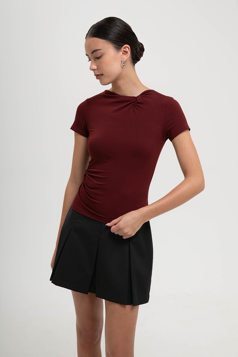 EMMELINE DOUBLE TWIST MODAL TOP