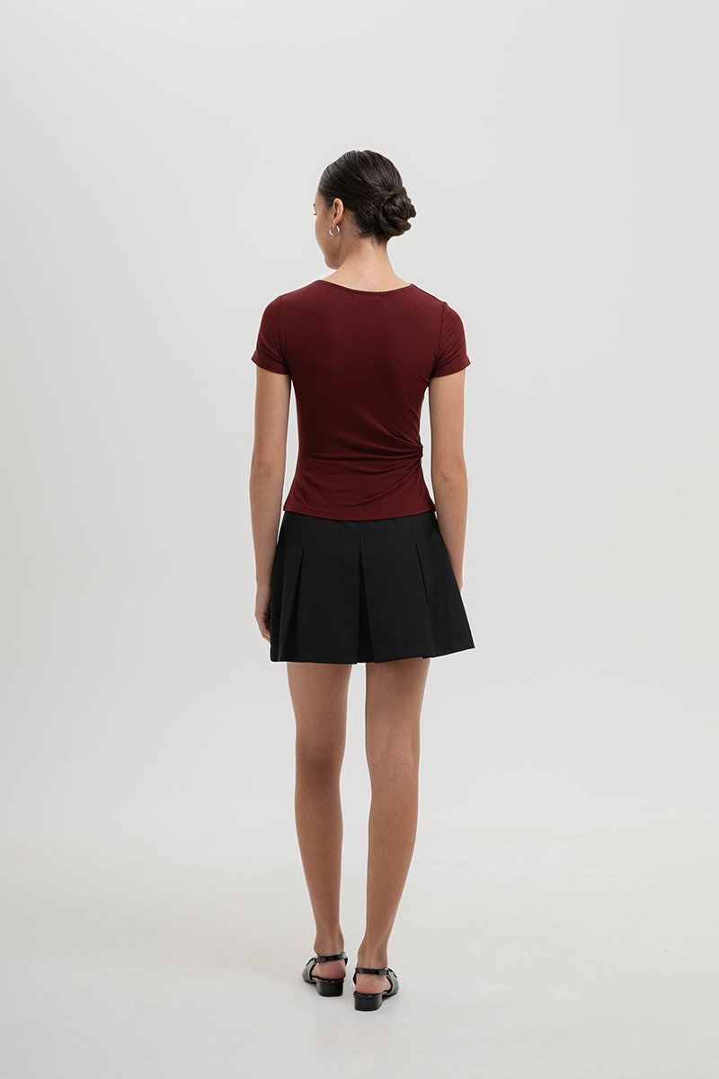 EMMELINE DOUBLE TWIST MODAL TOP