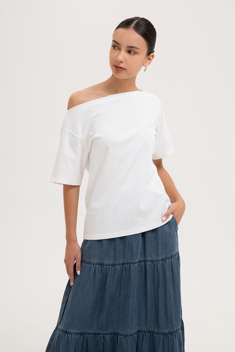 MARGE ASYMMETRIC OVERSIZED TEE