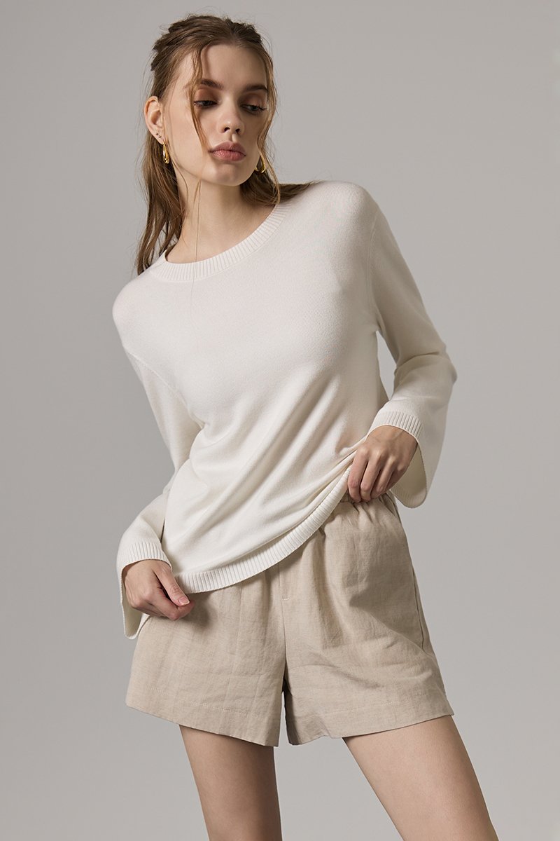 JAELYN ELASTICATED LINEN SHORTS