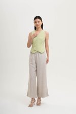 OLIVIA ASYMMETRIC VEST LINEN TOP