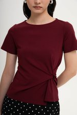 KATHLYN ASYMMETRIC KNOT TOP