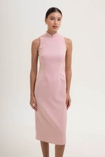 *PREORDER* NIKA TWEED MIDI CHEONGSAM W PEARL BUTTONS