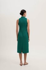 *PREORDER* NIKA TWEED MIDI CHEONGSAM W PEARL BUTTONS