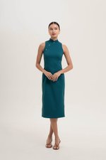 *PREORDER* NIKA TWEED MIDI CHEONGSAM W PEARL BUTTONS