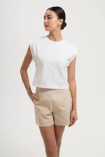 SARA CAP SLEEVE TEE