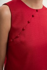 MARICA TEXTURED CHEONGSAM TOP