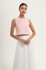 MARICA TEXTURED CHEONGSAM TOP