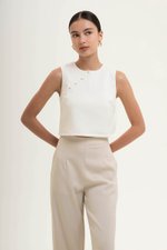 MARICA TEXTURED CHEONGSAM TOP